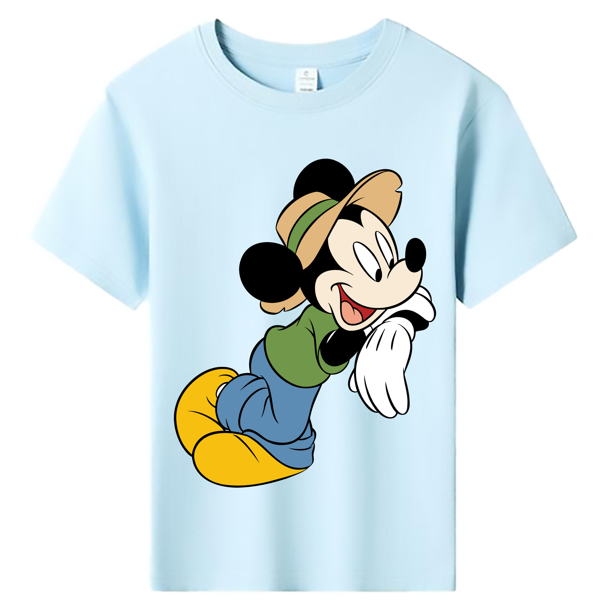 ミッキーマウス Mickey Mouse 綿100％キッズTシャツ（フロントプリント）